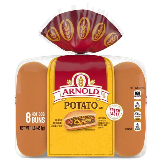 Arnold Potato Hot Dog Buns (8 ct)