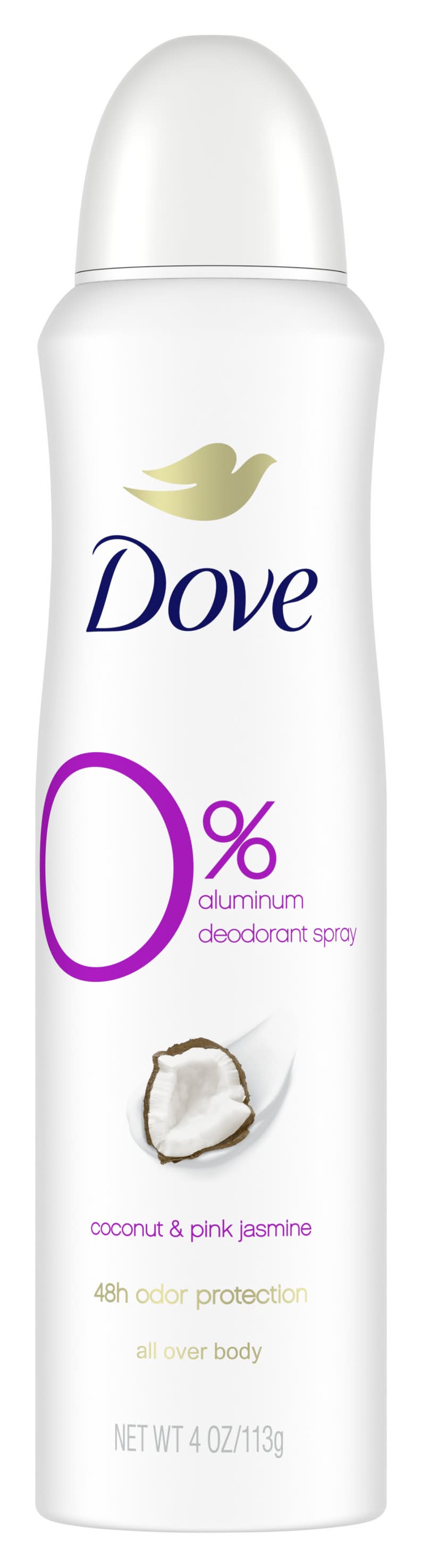 Dove Coconut & Pink Jasmine Aluminum Free Deodorant Spray (4 oz)