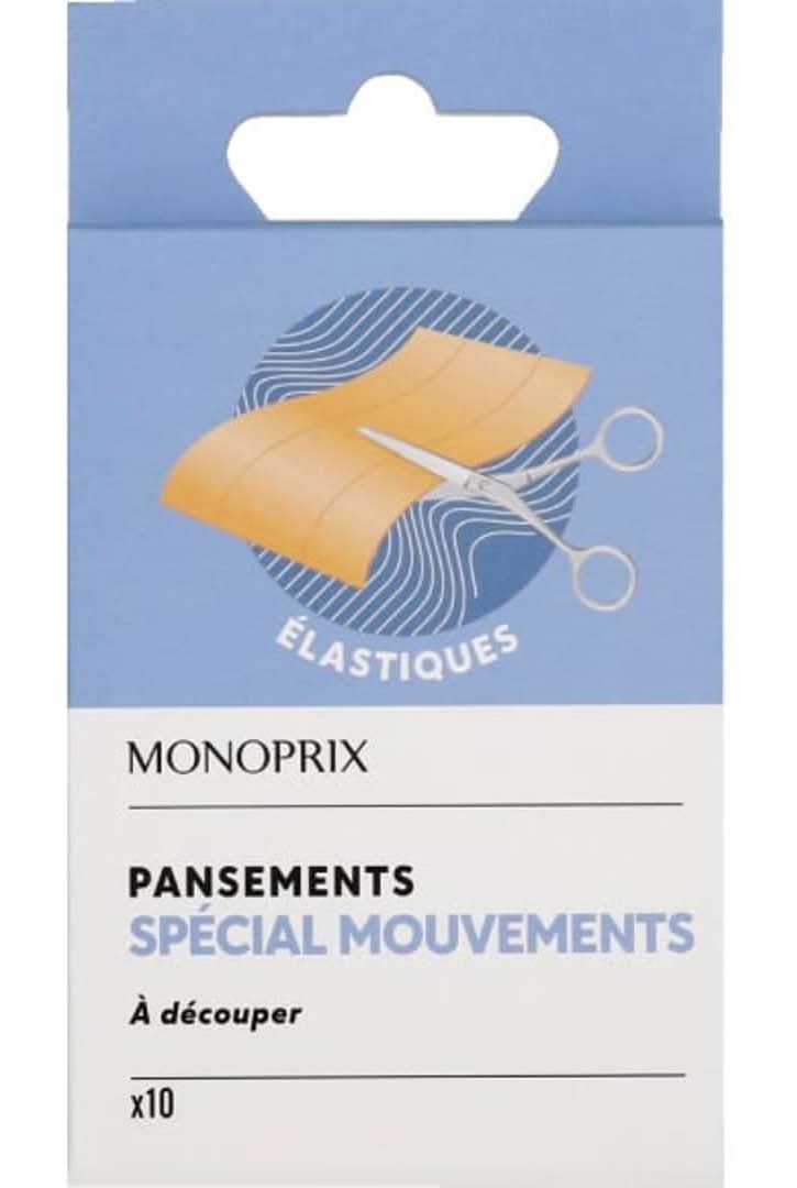 Monoprix - Pansements à découper élastiques spécial mouvements (10)