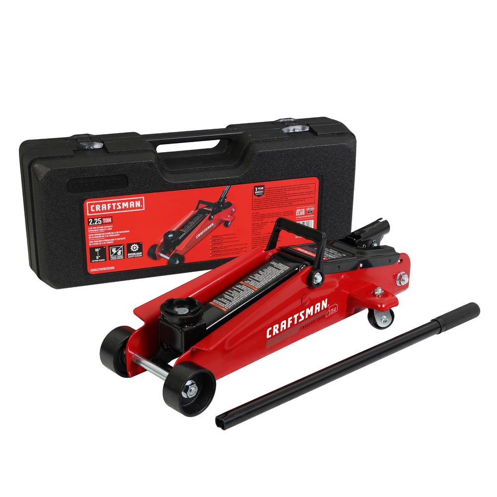 Craftsman 2.25-ton Steel Hydraulic Trolley Jack (black)