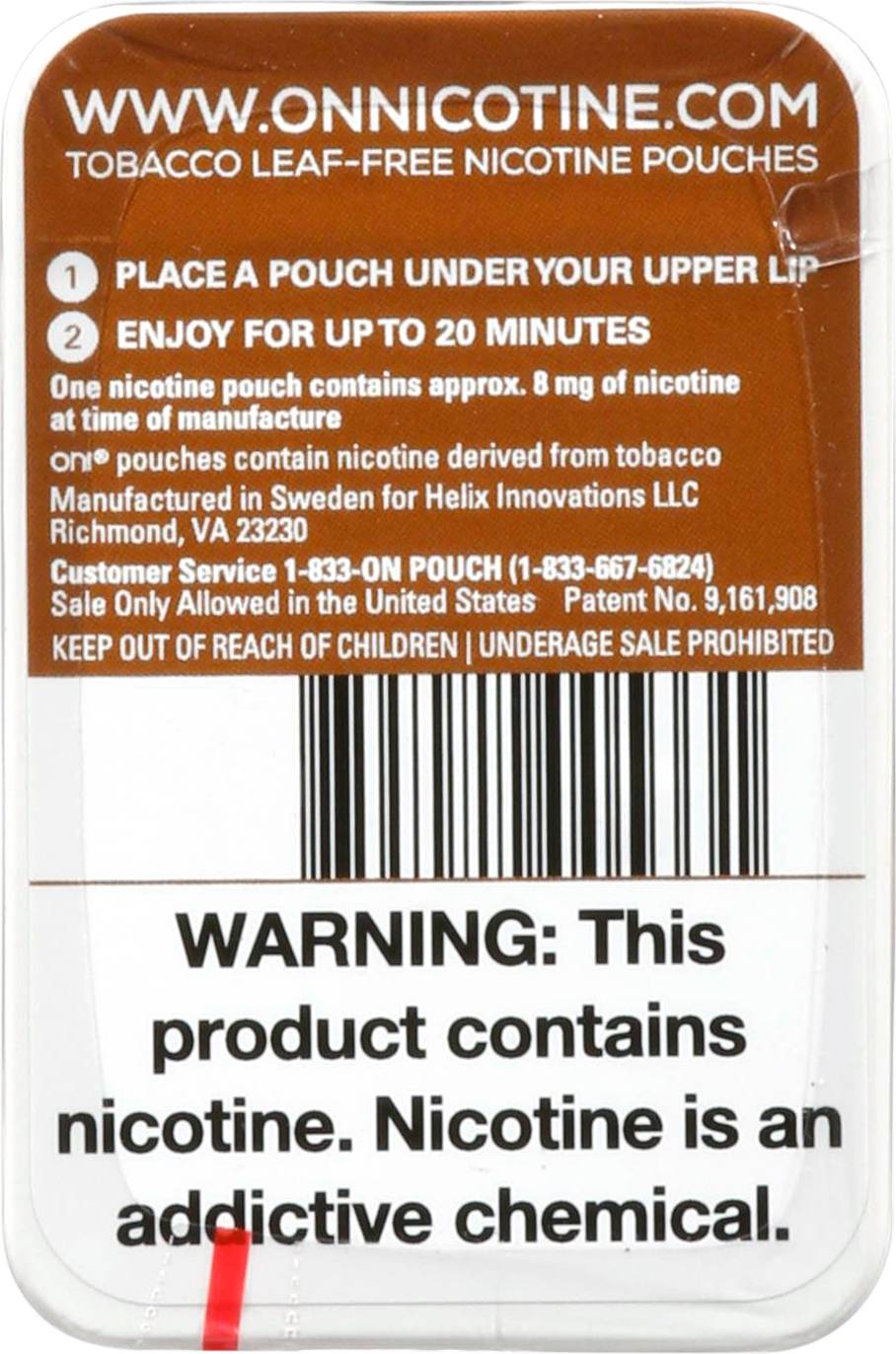 on tobacco pouches near me Buy Nicotine - Bold Flavor. Full Pouches This product does not contain tobacco on! Cinnamon Nicotine Pouches, 20