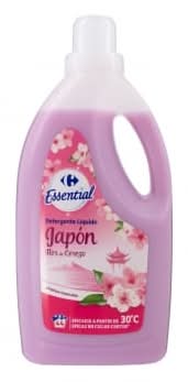 Detergente líquido Japón flor de cerezo Essential Carrefour 44 lavados.
