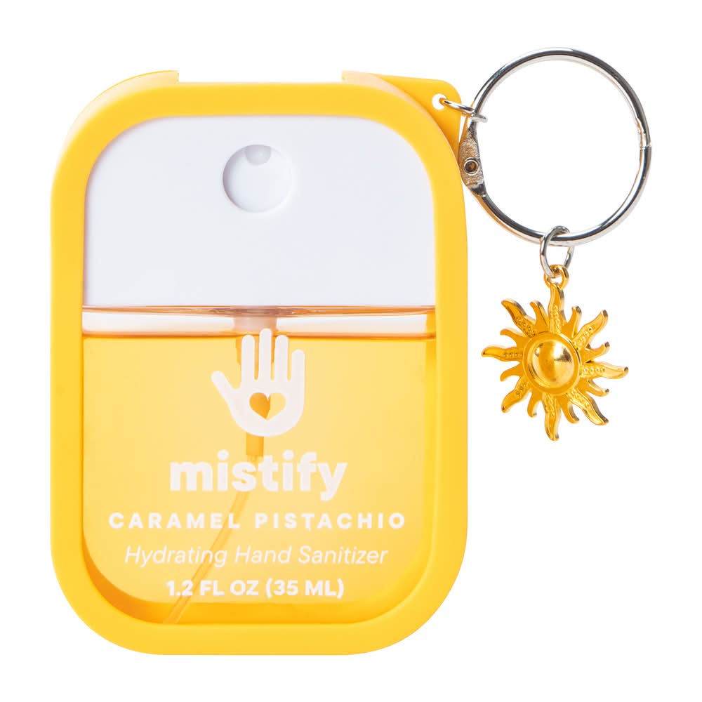 Mistify Caramel Pistachio Hydrating Hand Sanitizer 1.2oz Caramel Pistachio