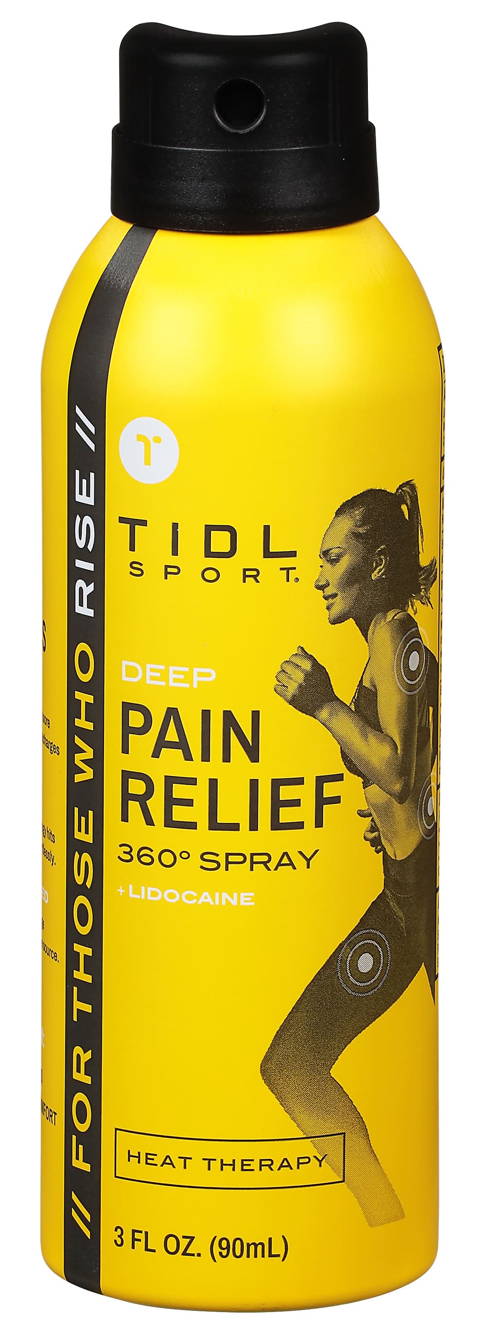 TIDL 360 Degree Heat Therapy Deep Pain Relief Spray+ Lidocaine (3 fl oz)