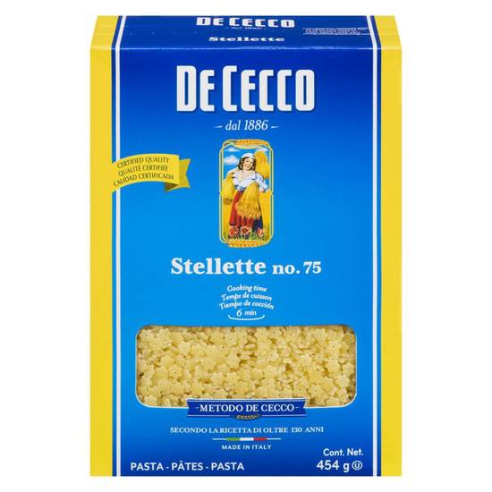 Dececco Pasta Stellette No. 75 (454 g)