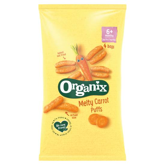 Organix Melty Carrot Puffs 6+ Months (4 ct)