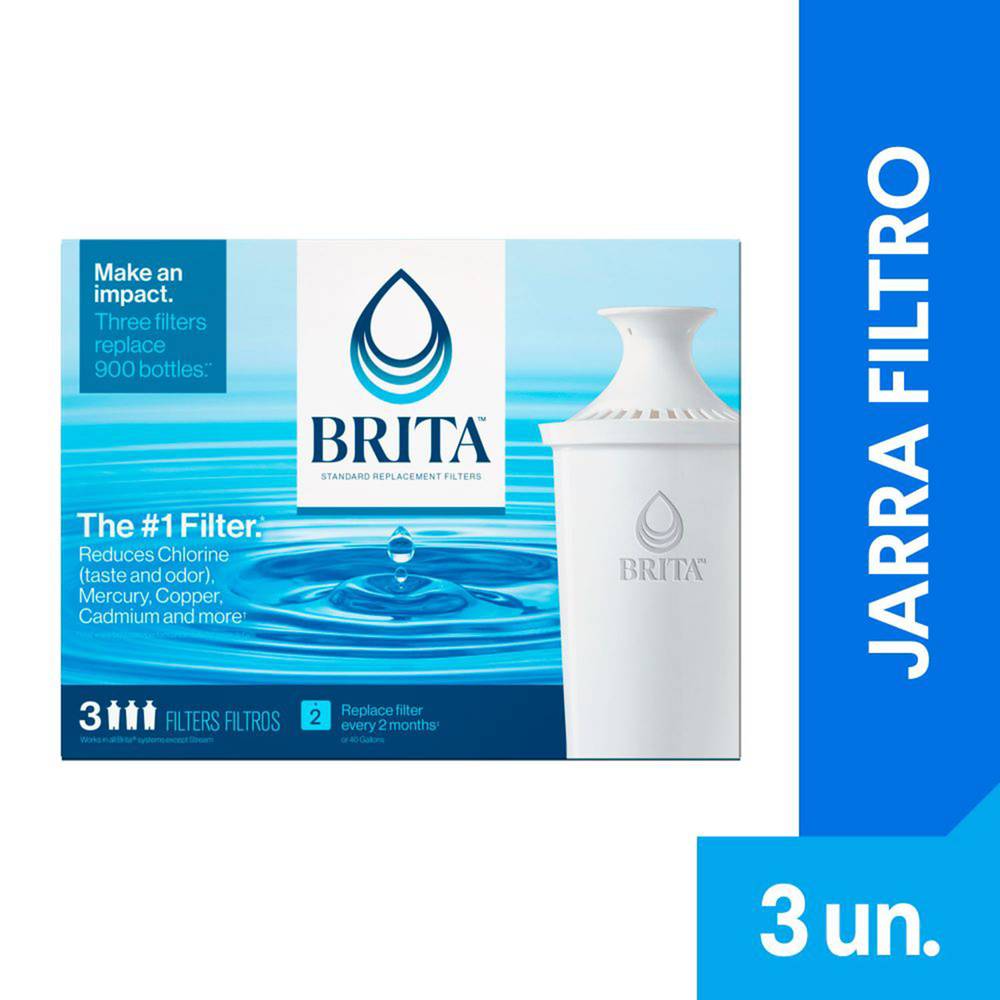 Brita repuesto para filtro de agua (pack 3 u)