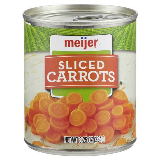 Meijer Sliced Canned Carrots