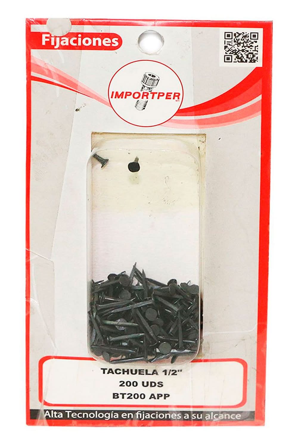 Tachuela 1/2'' 200 unidades blister 200 Imporper