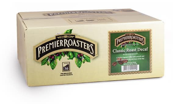 Premier Roasters Classic Decaf Coffee Packets (54 oz, 36 ct)