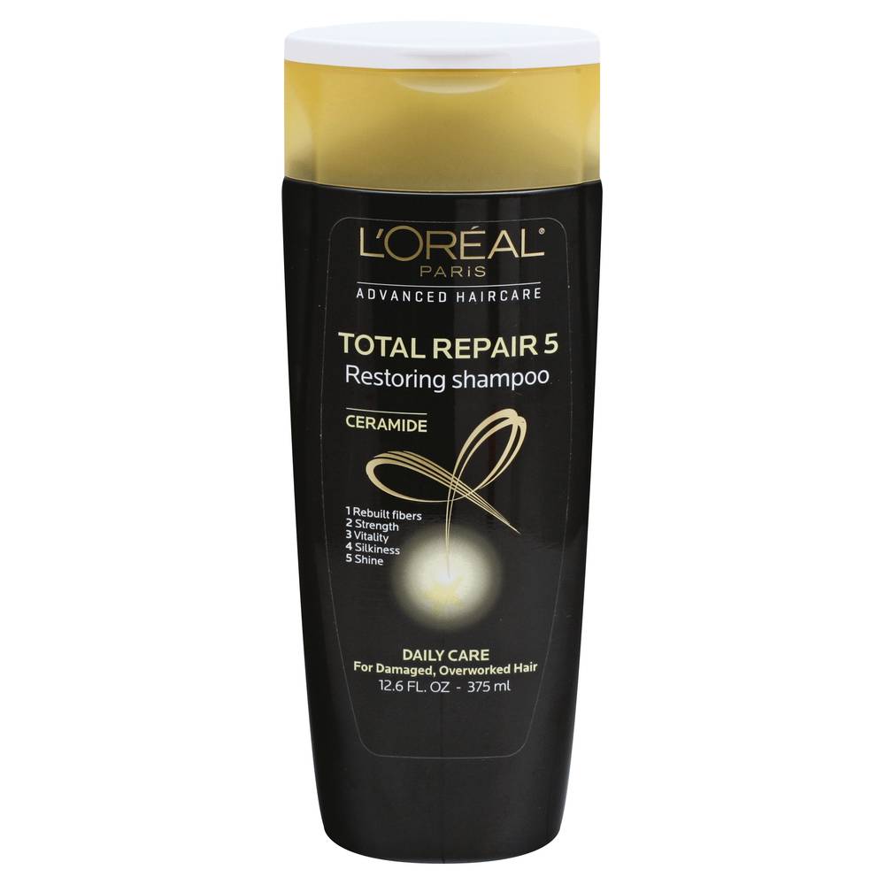 L'oréal Total Repair 5 Repairing Shampoo With Protein + Ceramide.