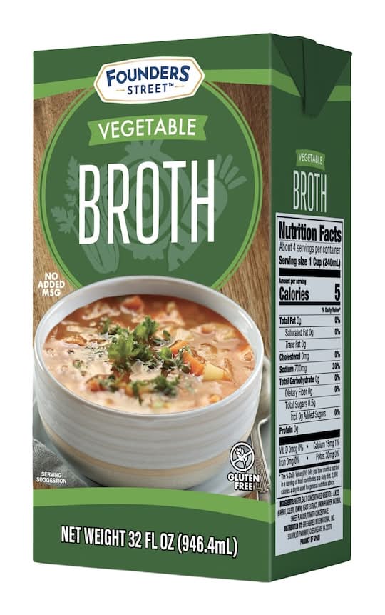 Founders Street Vegetable Broth, 1-ct.