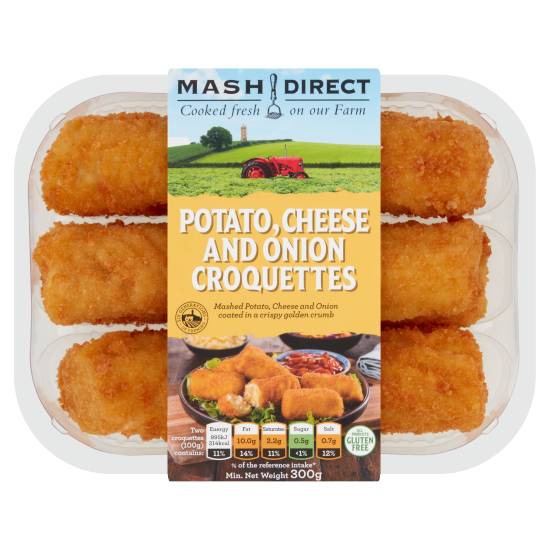Mash Direct Potato Cheese and Onion Croquettes 300g