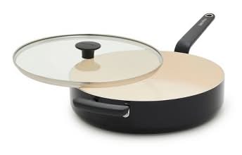 GreenPan Rio Advanced Ceramic Nonstick Saute Pan With Lid 5qt, Black