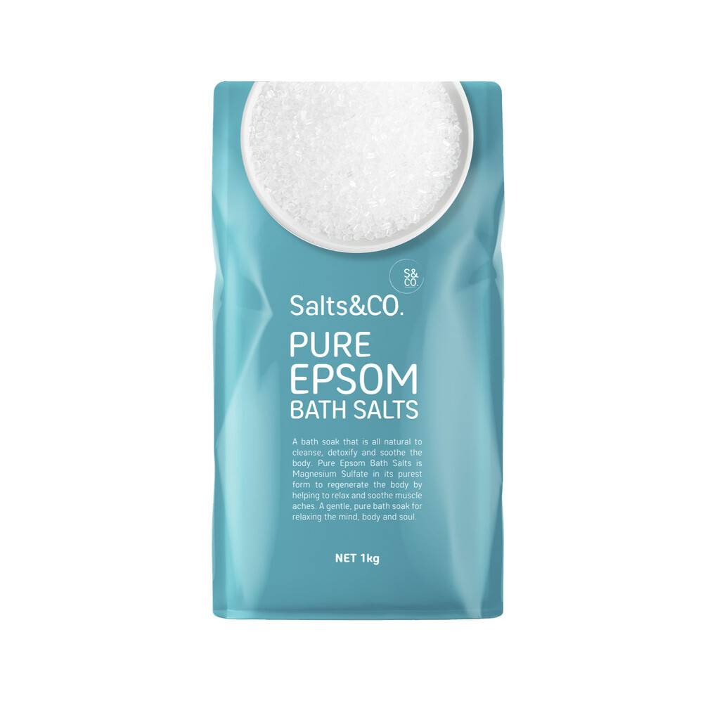 Salts & Co Pure Epsom Bath Salts 1kg