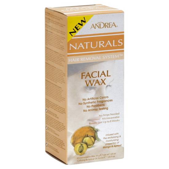 Andrea Hair Removal System Naturals Facial Wax 2 ct Delivery