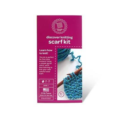 Friendly Loom Discover Knitting Scarf Kit Blue