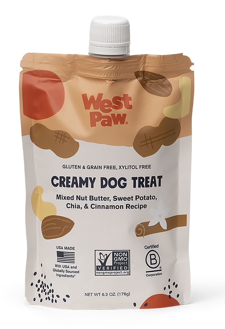 West Paw Creamy Dog Treat (Flavor: Sweet Potato, Color: Tan)