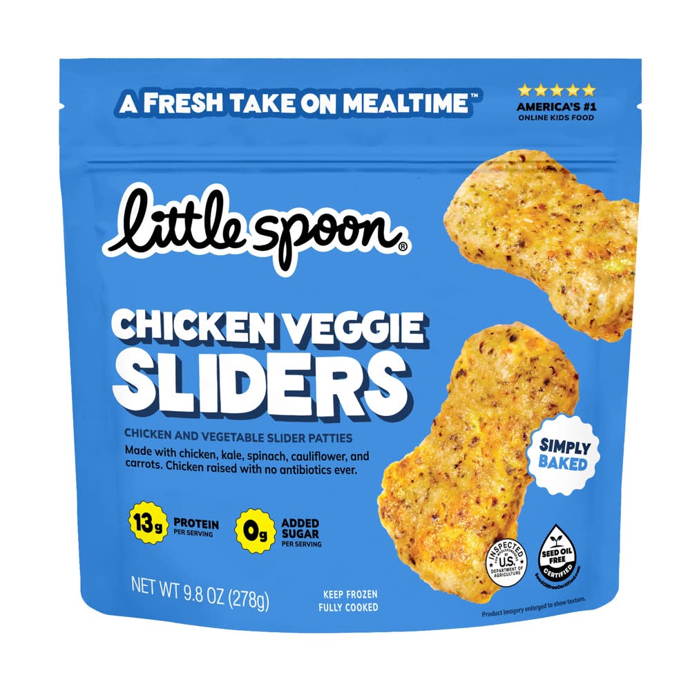 Little Spoon Frozen Sliders Kids' Food, Chicken Veggie (9.8 oz)