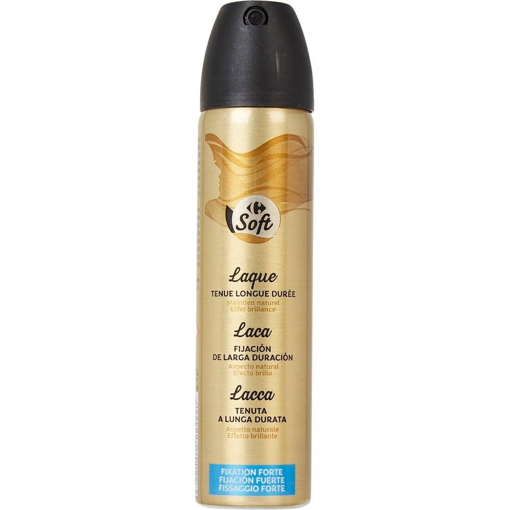 Carrefour Soft - Laque fixation forte tenue longue durée (75 ml)