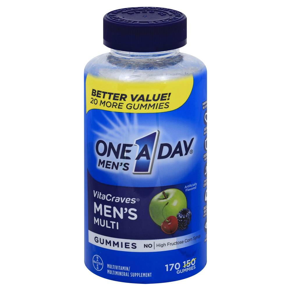 One A Day Men's Multivitamin Gummies (170 ct)