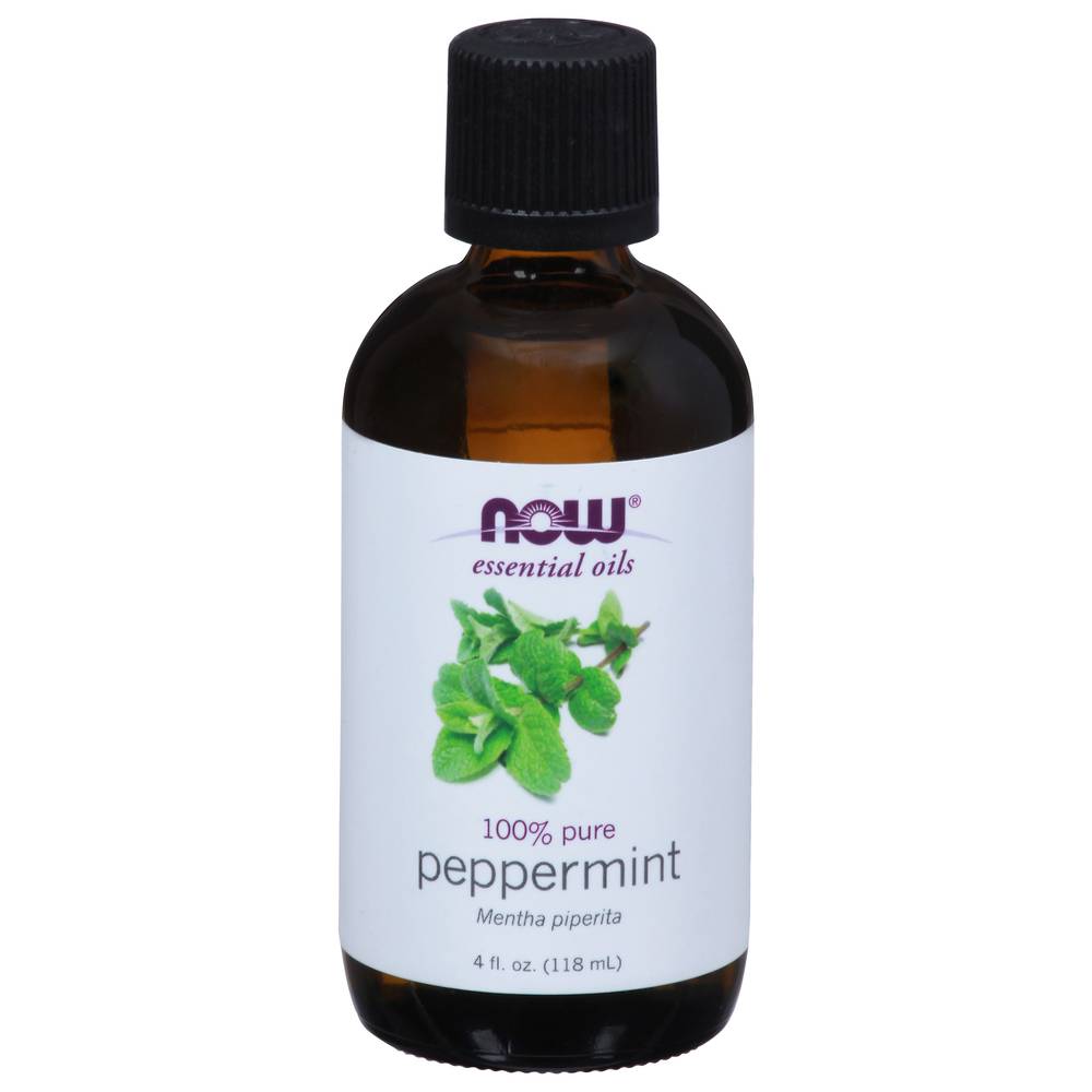 NOW Essential Oils 100% Pure, Peppermint (4 fl oz)