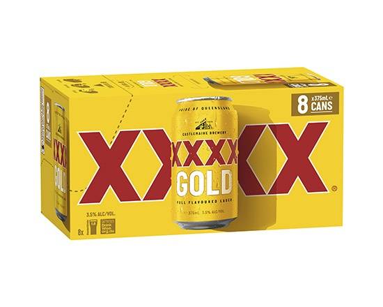 XXXX Gold Can 8x375mL
