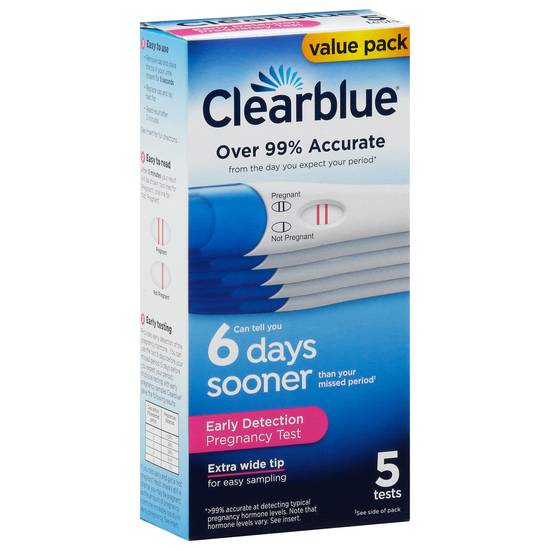 Clearblue Early Detection, 6 Days Sooner Value pack Pregnancy Test