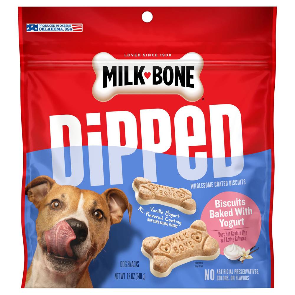 Milk-Bone Dipped Vanilla Yogurt Dog Snacks