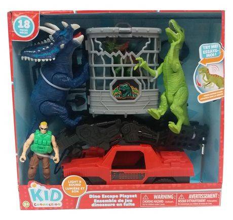 Kid connection best sale dinosaur playset