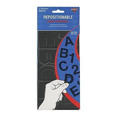 Cosco® Repostionable Letter and Number, 2, Black (98195)