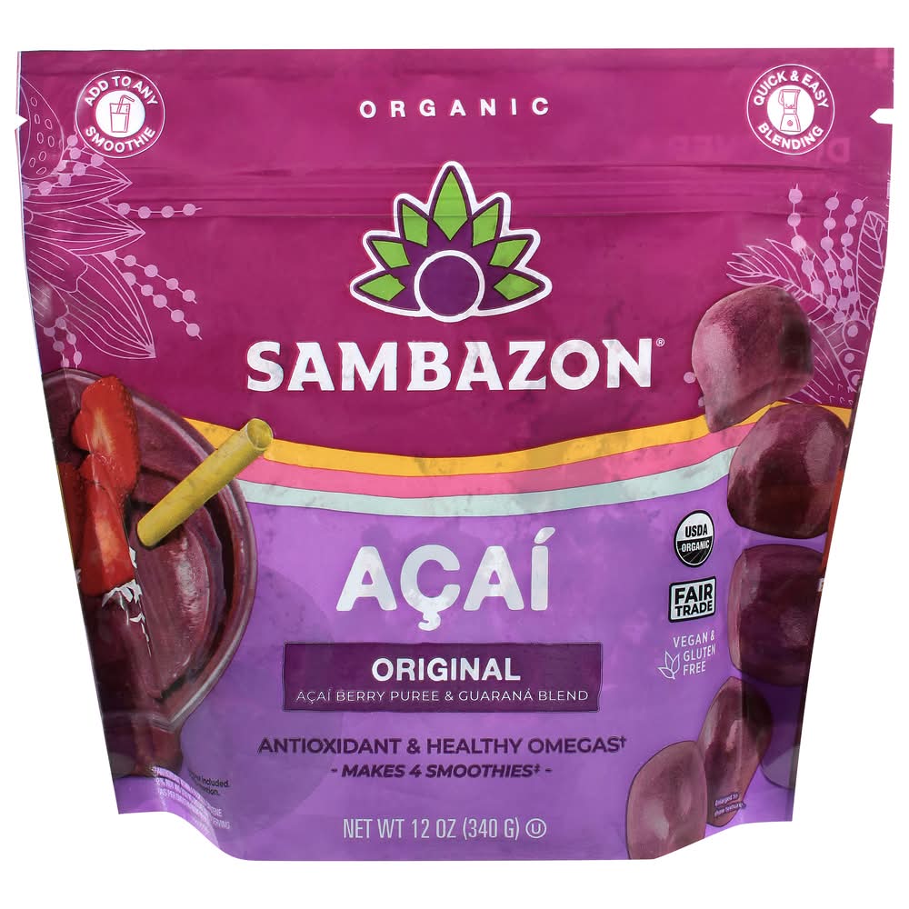 Sambazon Frozen Original Acai Berry & Guarana Globes (12 oz)