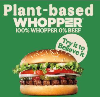 Plant Based Whopper