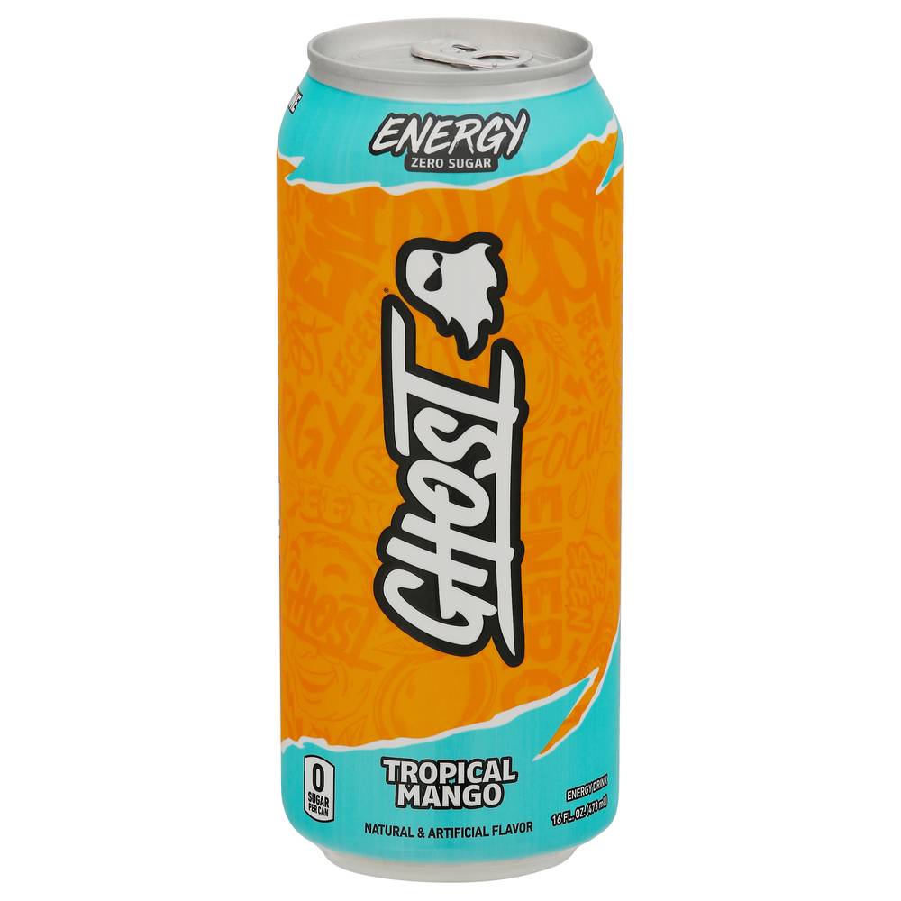 Ghost Zero Sugar Tropical Mango Energy Drink (16 fl oz)