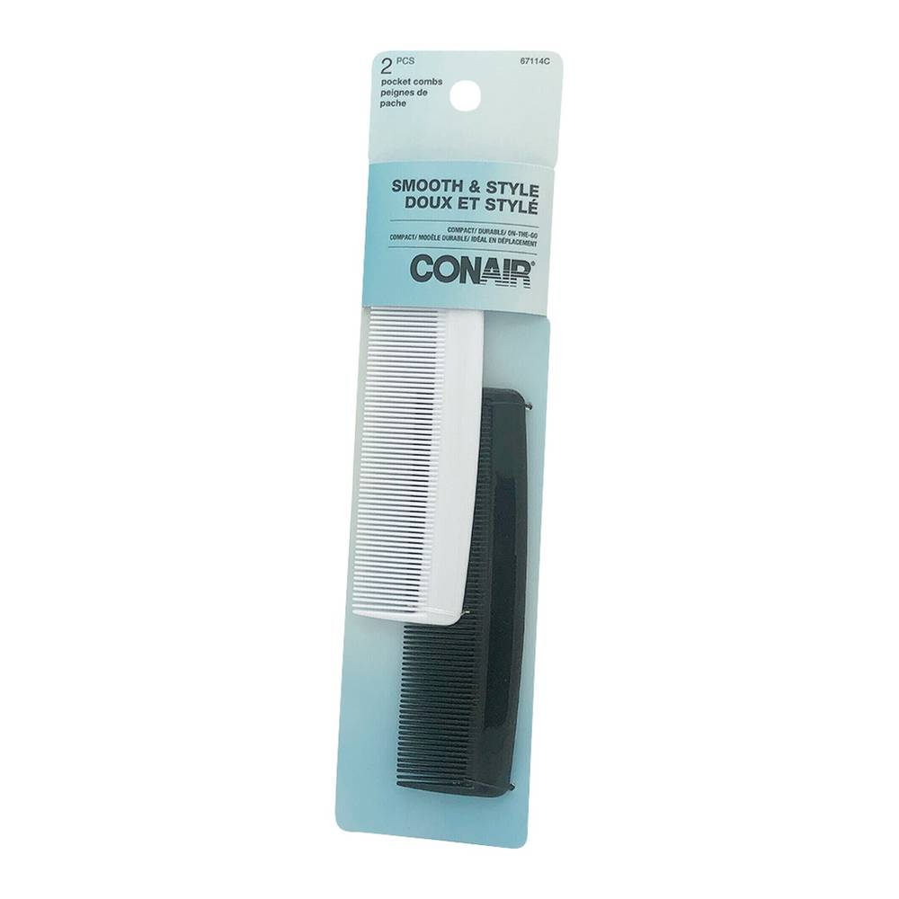 Conair Smooth & Style Pocket Combs (2 ct)