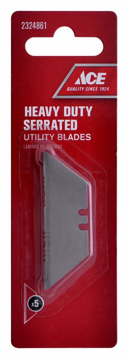 ACE Carbon Steel Serrated Replacement Blade 5 Pc
