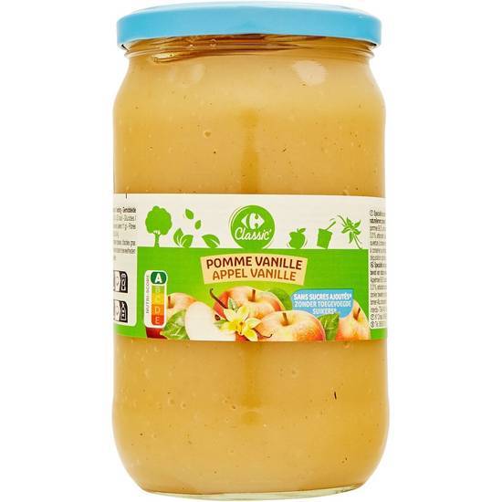 Carrefour - Compote sans sucres ajoutés (pomme - vanille)