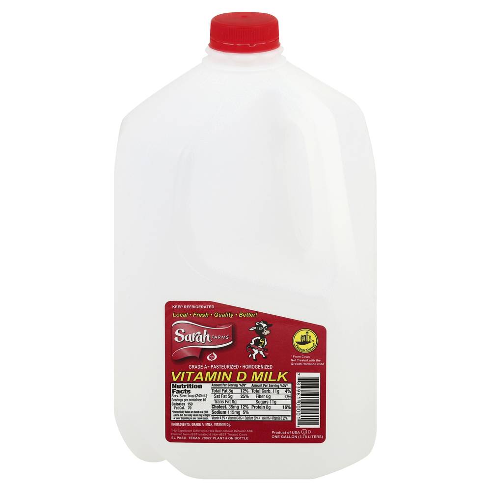 Sarah Farms Vitamin D Milk (1 gal)