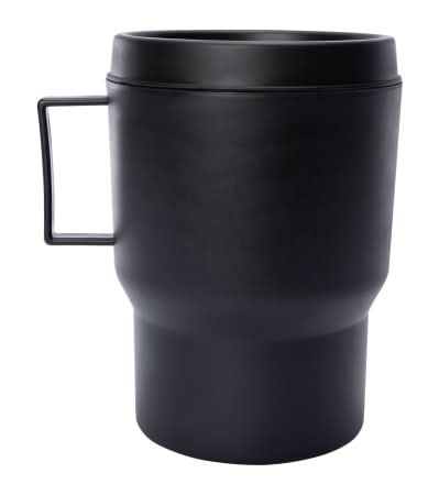 Travel Tumbler-Shaped Trash Bin 1.3 Gallon Black