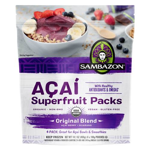 Sambazon Original Blend Smoothie Superfruit Pack
