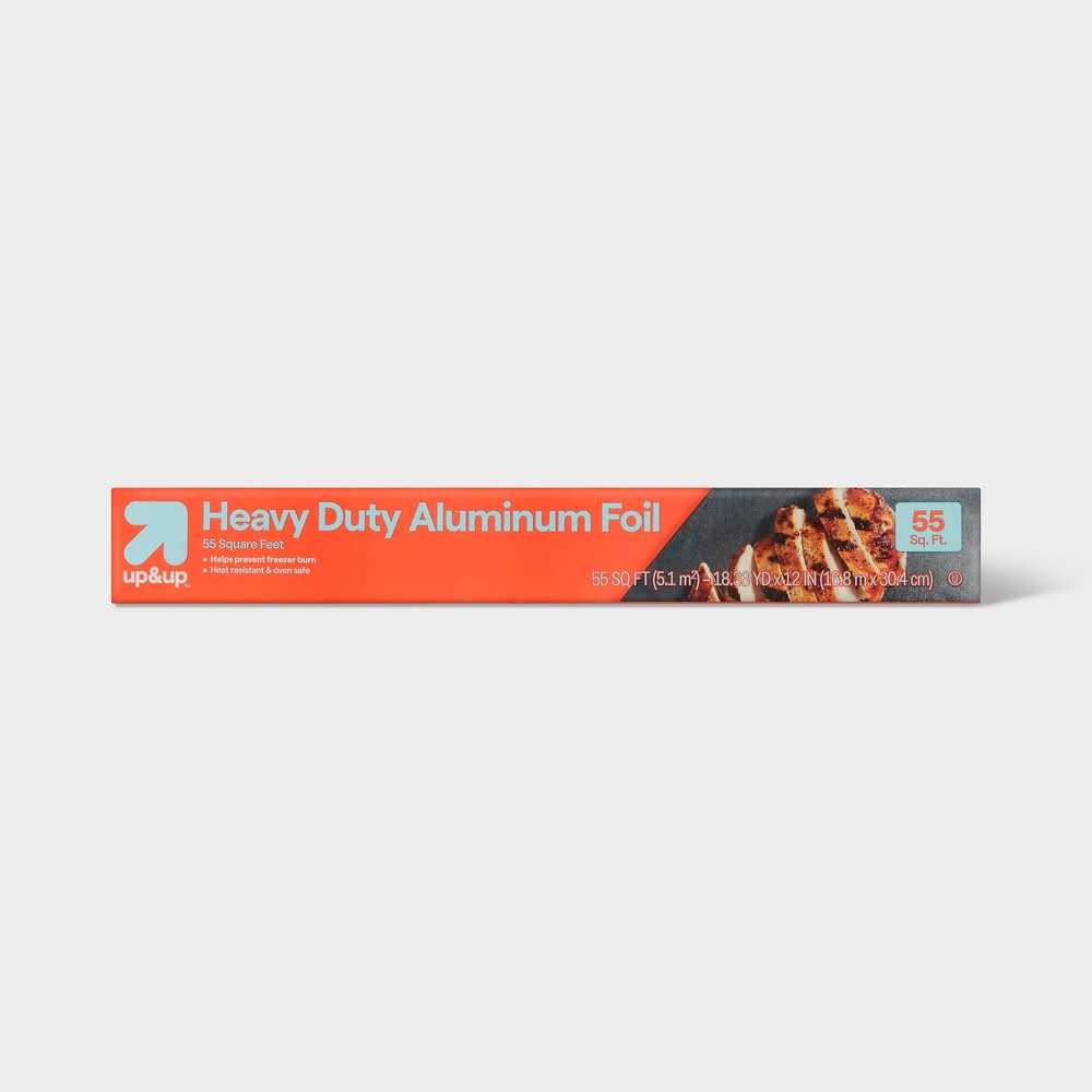 up&up Heavy Duty Aluminum Foil, 55 sq ft