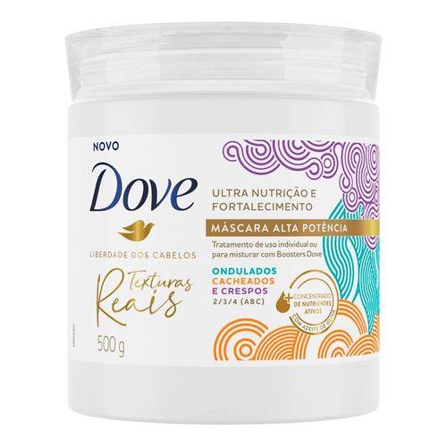 Dove · Máscara alta potência texturas reais ondulados, cacheados e crespos (500 g)