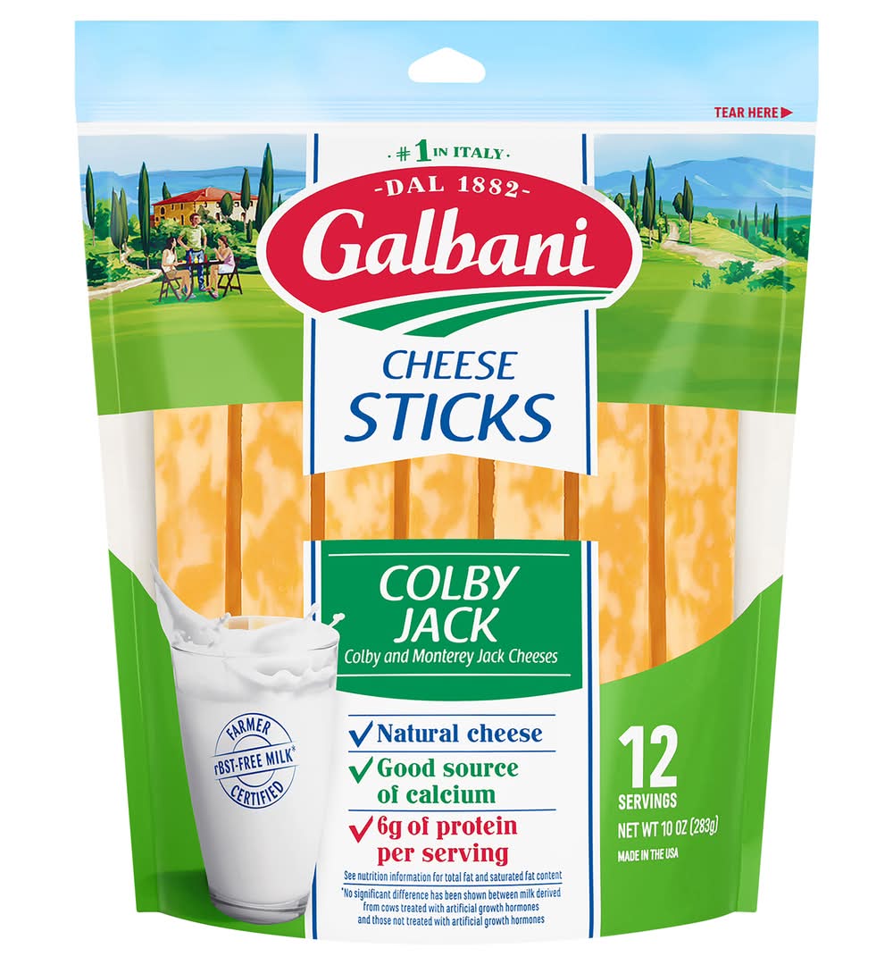 Galbani Colby Jack Cheese Sticks (10 oz, 12 ct)
