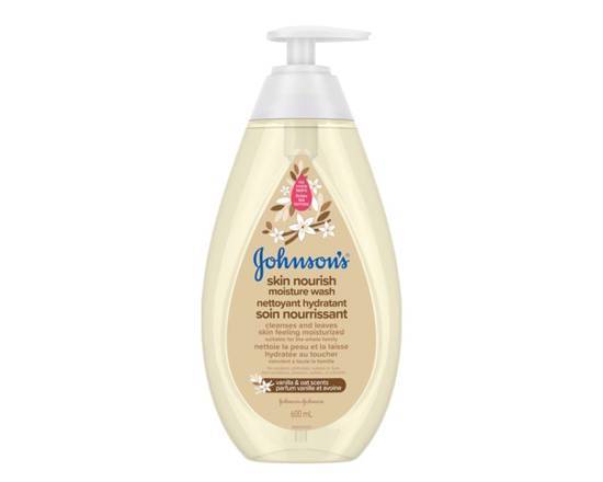 JOHNSONS WASH SKIN NOURISH VANILLA OAT 600 ML