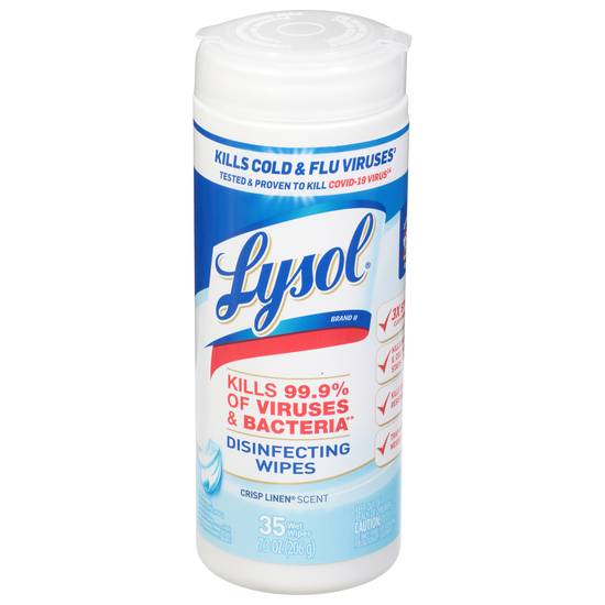 Lysol Crisp Linen Scent Disinfecting Wipes (35 ct)