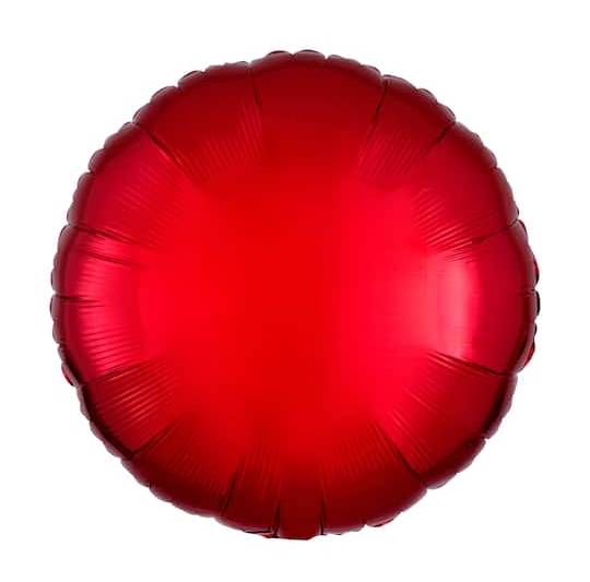Inflated 17" Metallic Foil Balloon