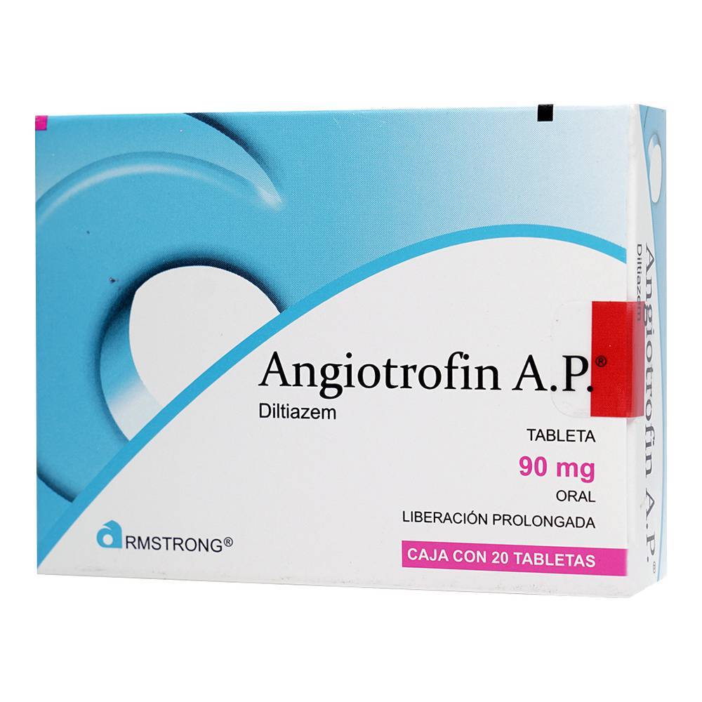 Armstrong angiotrofin a.p. diltiazem tabletas 90 mg (20 piezas)