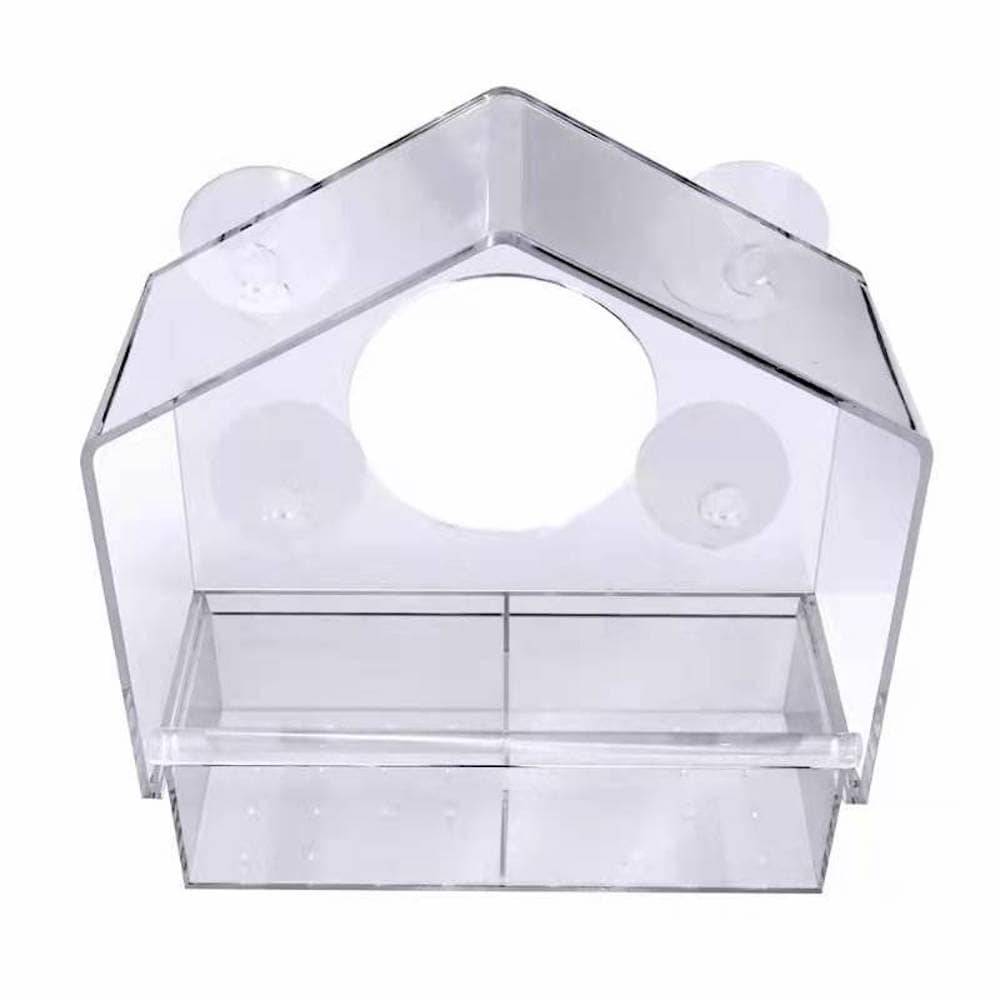 Style Selections Acrylic Window-mount (suction Cup) Window Bird Feeder- 0.625-lb | MLHS8-R