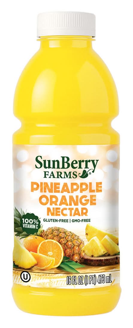 Sunberry Farms Pineapple Orange Nectar 16 Oz