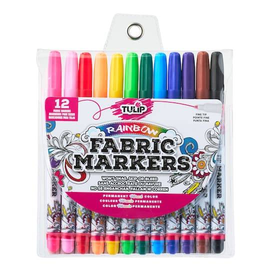 Tulip Rainbow Fabric Markers (12 ct) (multi)